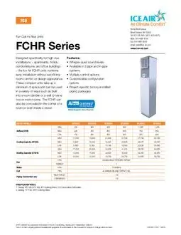 FCHR Product Sheet