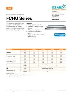 FCHU Product Sheet