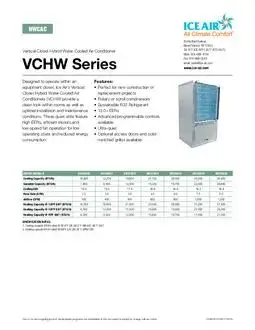 VCHW Product Sheet