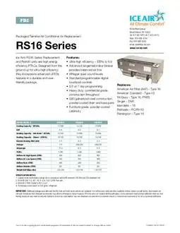 RS16 Product Sheet