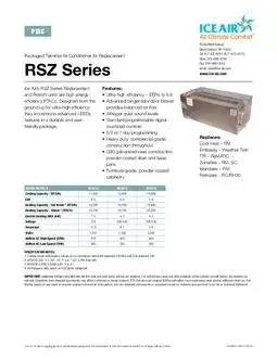 RSZ Product Sheet