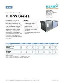 HHPW Product Sheet