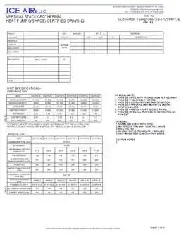 WSHP: VSHPGE – Submittal